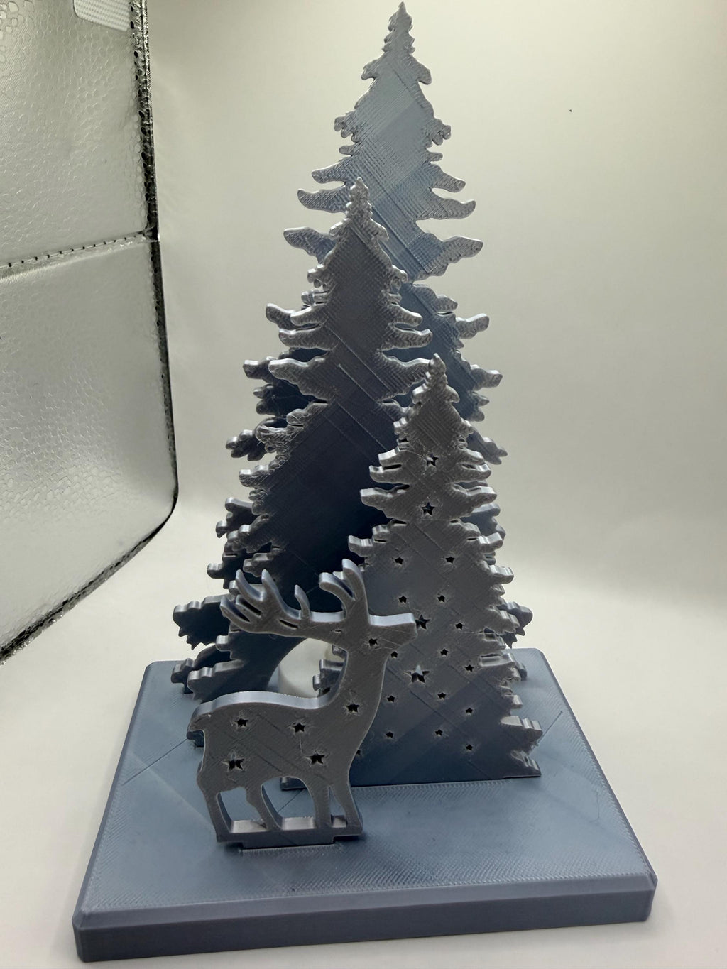 Woodland Deer Tea Light Holder - 3S Printed Forest Scene