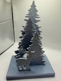 Woodland Deer Tea Light Holder - 3S Printed Forest Scene