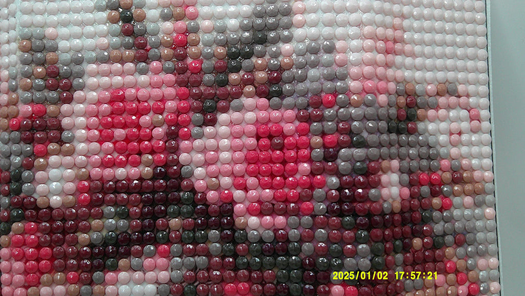Crimson Bloom Ornament Diamond Art Painting