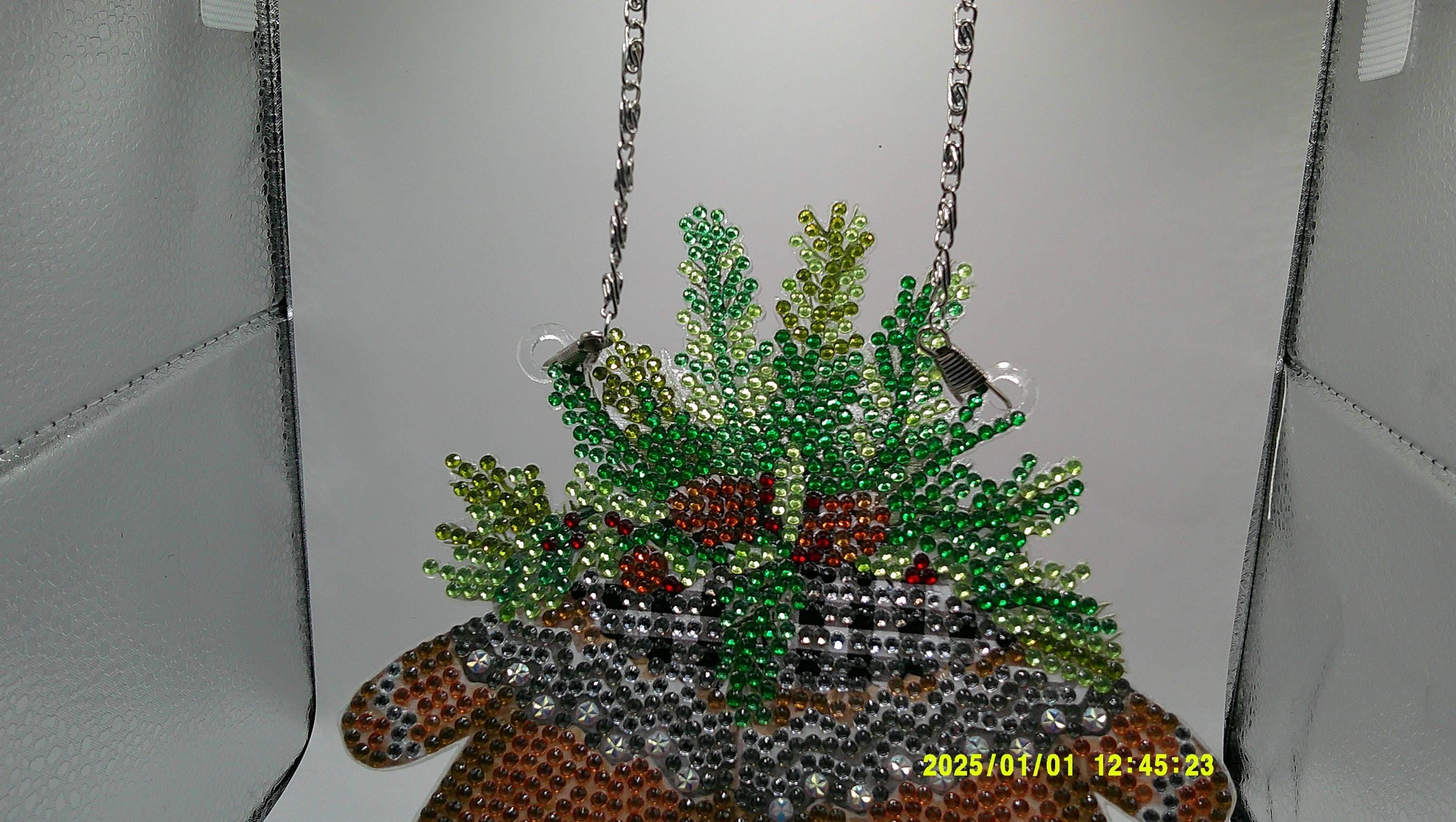 Cozy Winter Mittens Diamond Art Sun Catcher
