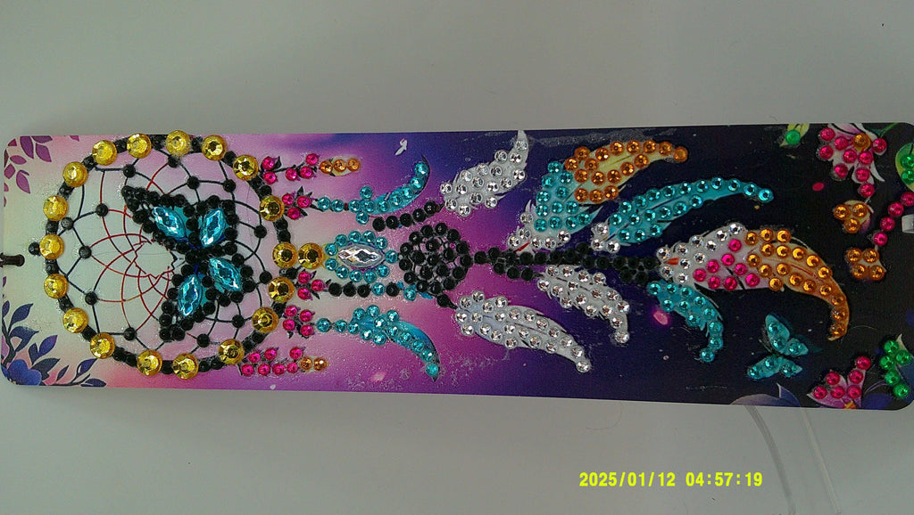 Boho Butterfly Dreamcatcher Bookmark | Artistic Diamond Art