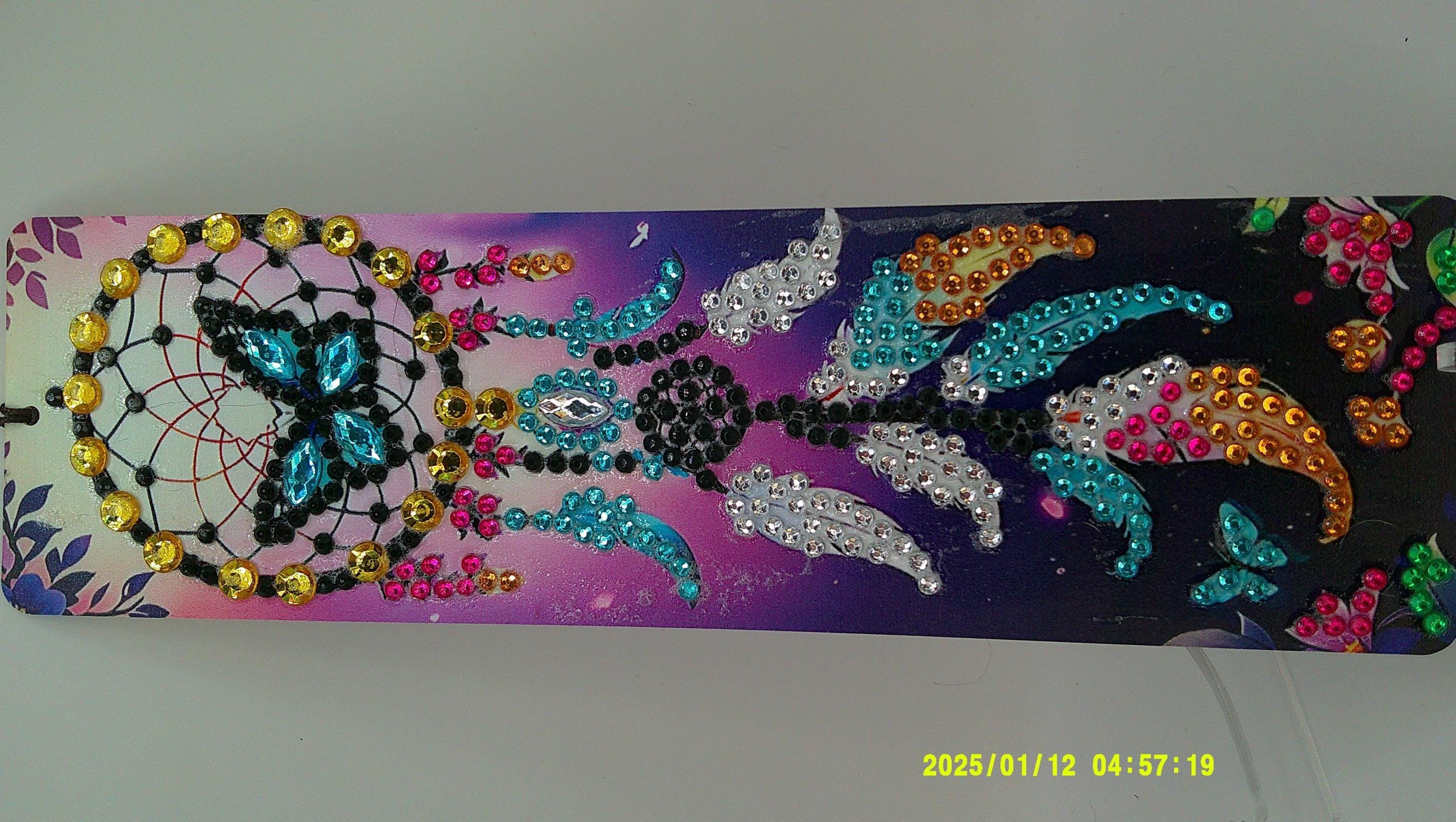 Boho Butterfly Dreamcatcher Bookmark | Artistic Diamond Art