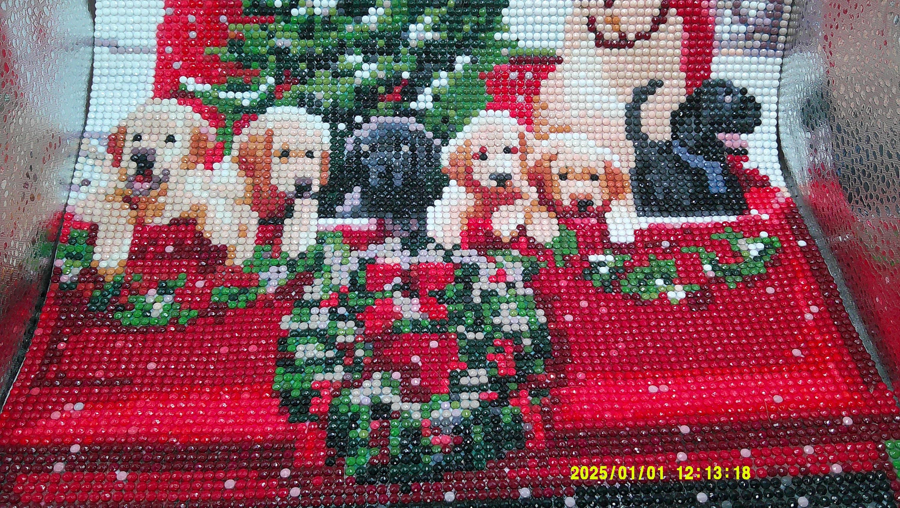 Christmas Puppy Parade Diamond Art Painting