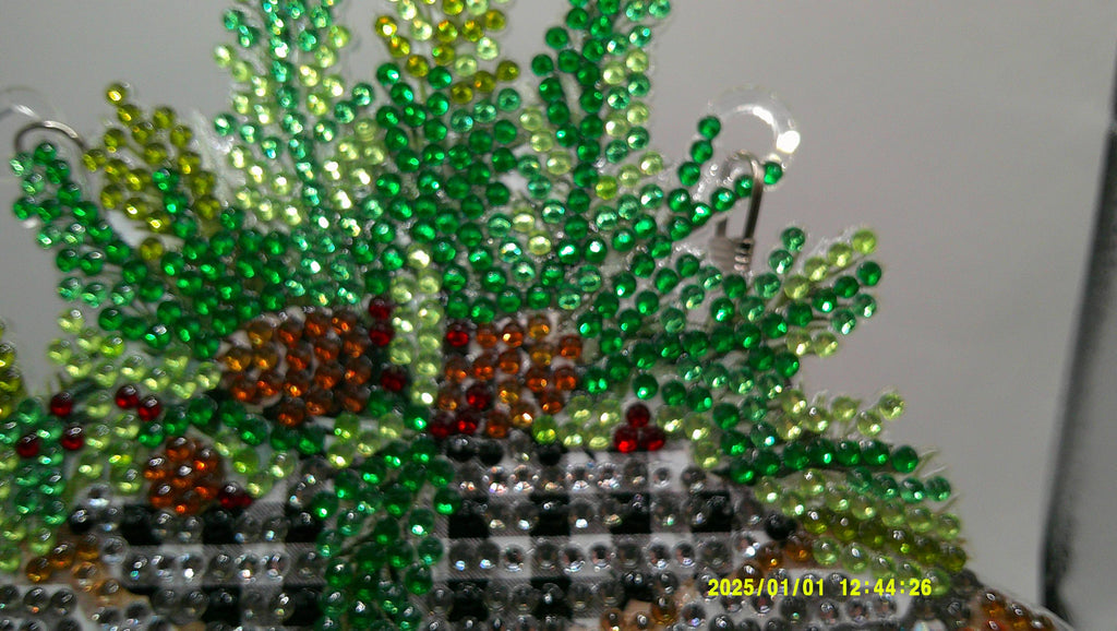 Cozy Winter Mittens Diamond Art Sun Catcher