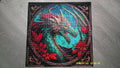 Crimson Leaves & Curled Dragon – Diamond Art Fantasy