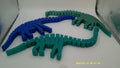 Articulated Long-Neck Dinosaur Critter, 3D Printed Toy, Flexible Dragon Figurine