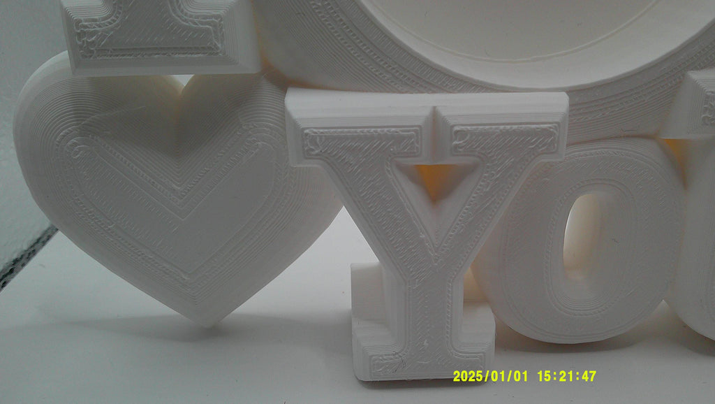 3D Printed I Love You Frame