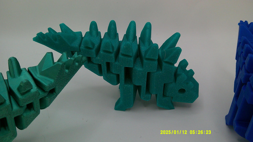 Flexi Stego Riding Buddy, 3D Printed Dinosaur Bike Companion