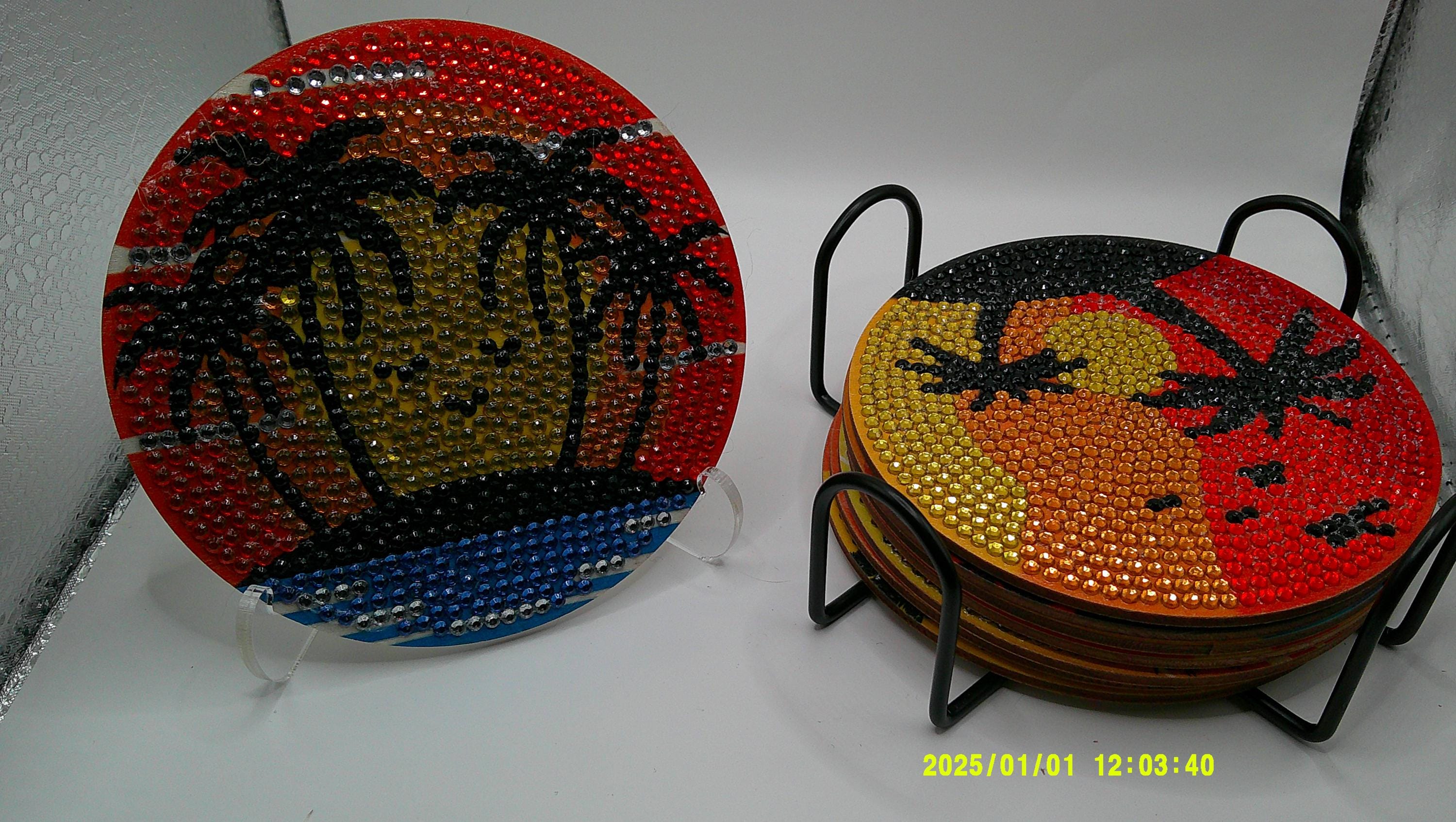 Island Sunset Diamond Art Coaster Collection