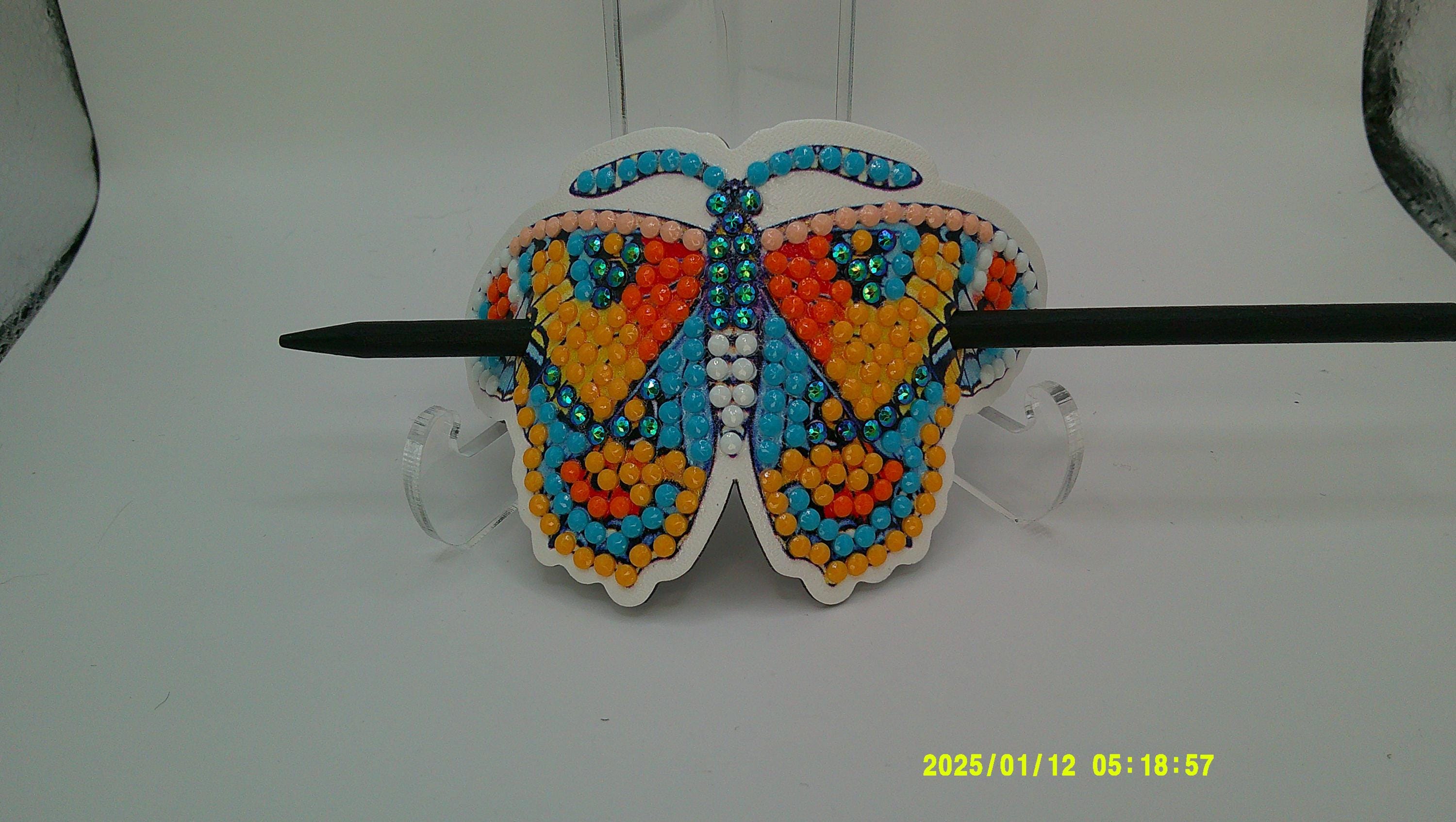 Sparkling Butterfly Rhinestone Butterfly | Multicolor Diamond Art Design