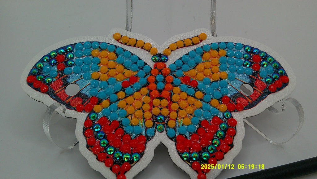 Decorative Rhinestone Butterfly | Artistic Diamond Art Mosaic