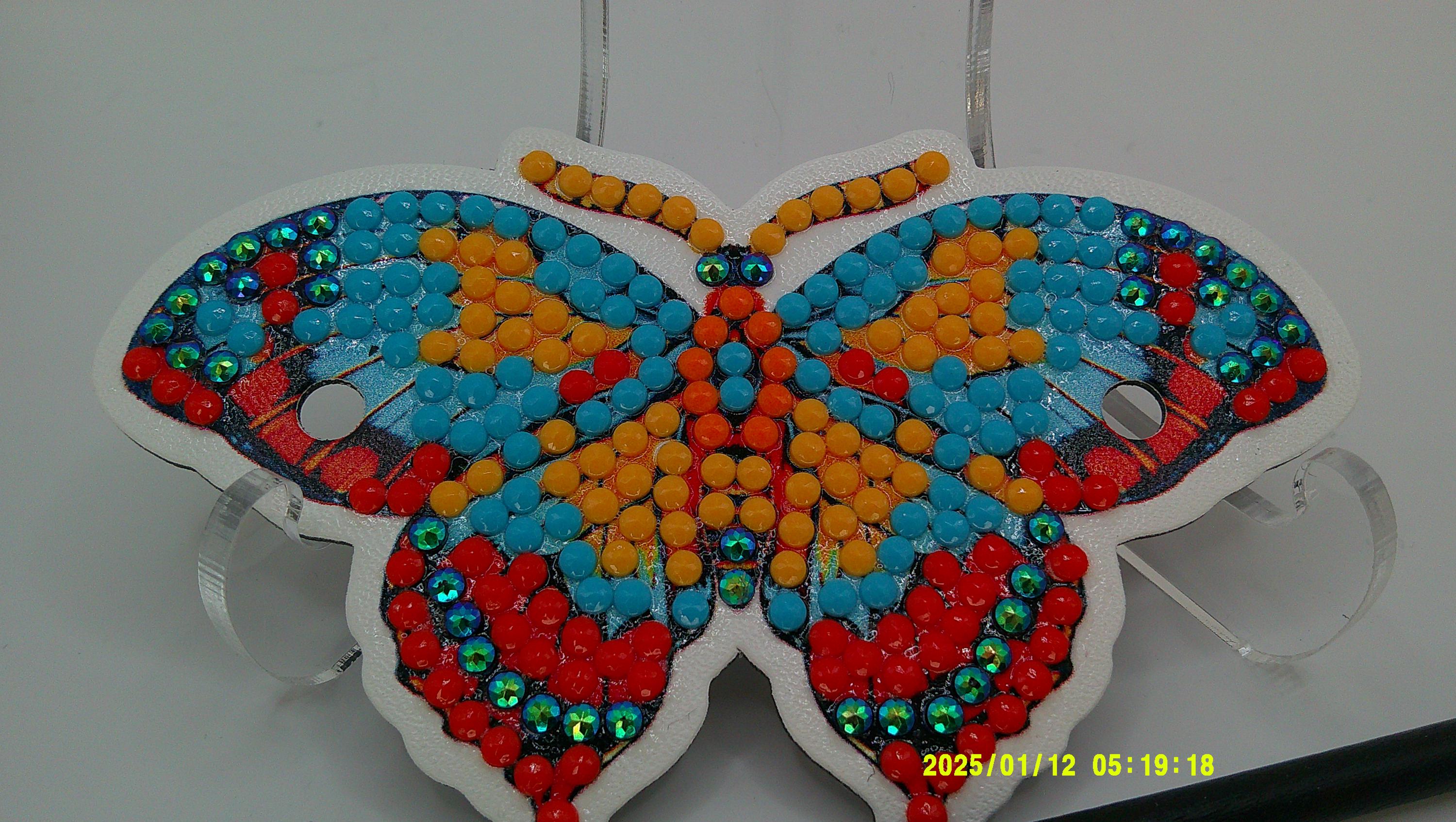 Decorative Rhinestone Butterfly | Artistic Diamond Art Mosaic