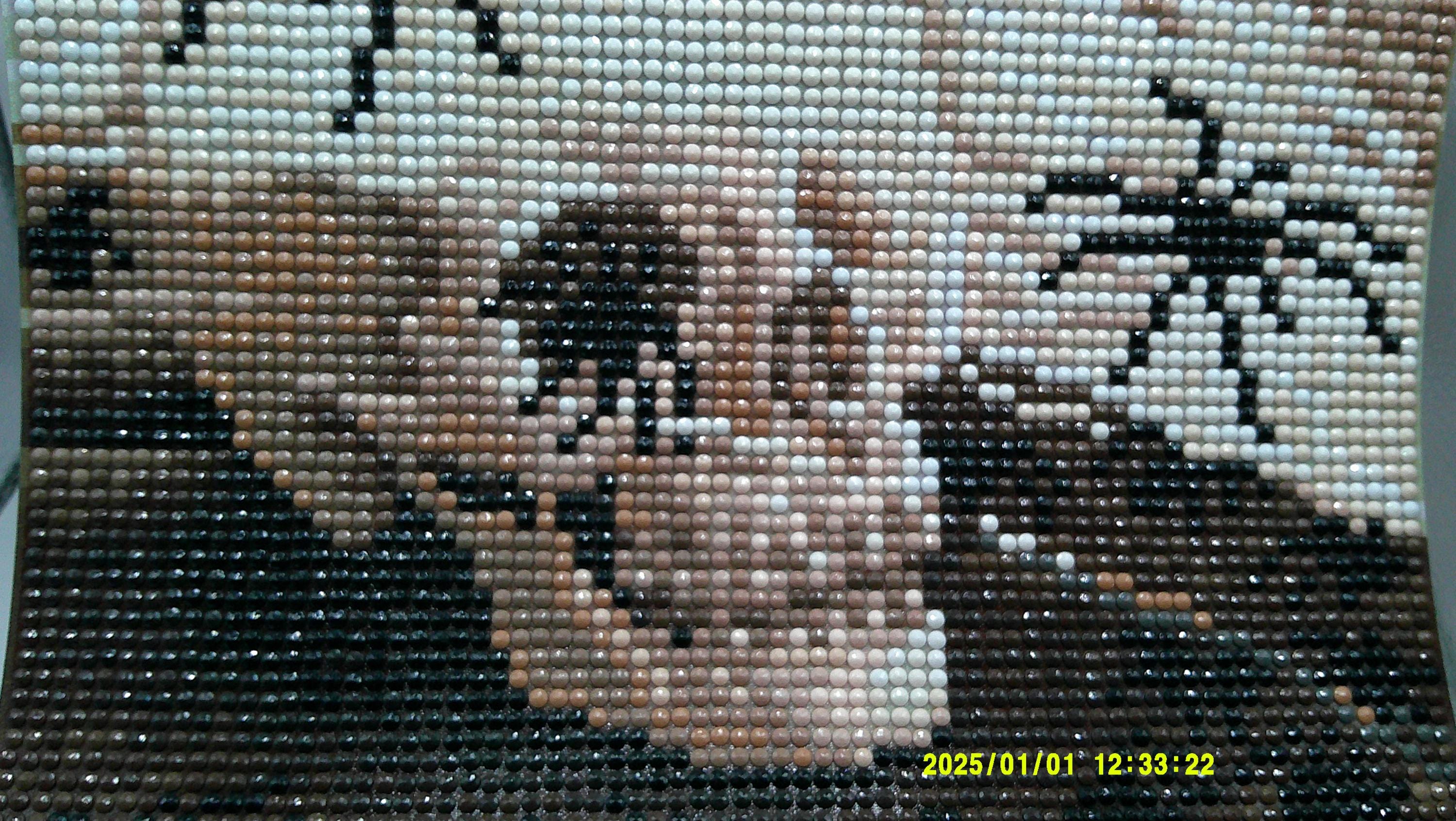 Spiders on Skull & Books Diamond Art Scene