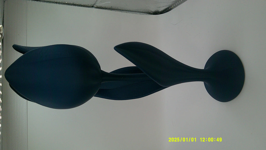 3D Printed Tulip Flower, Modern Decorative Bloom, Articulated Stem Display Piece