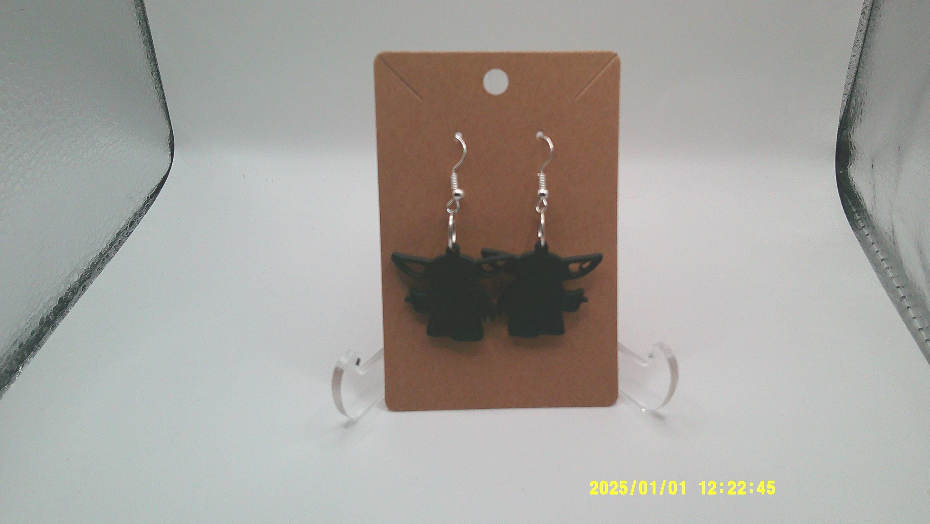 3D Printed Silhouettes - 'The Child' Galactic Cutie Earrings