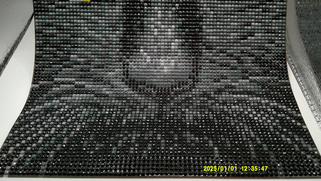 Mystic Black Cat Face Diamond Painting with Glowing Eyes