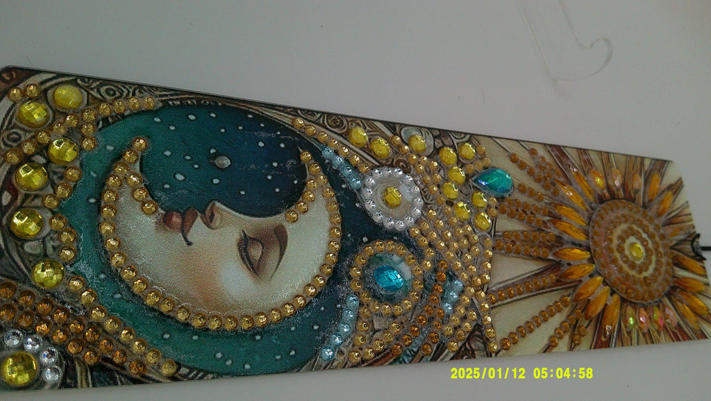 Sun & Moon Diamond Art Hanging | Celestial Rhinestone Design