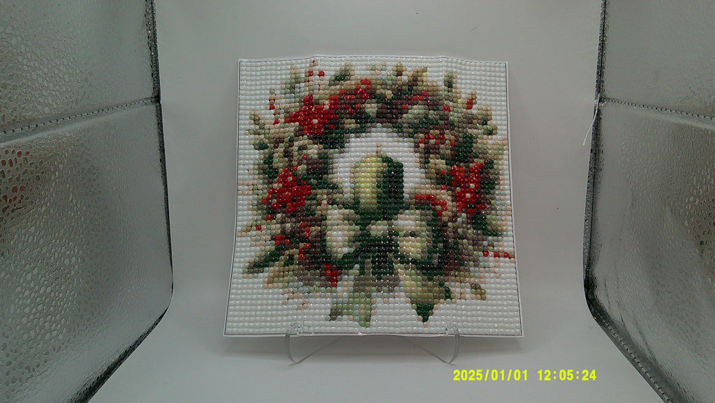 Holiday Floral Wreath Diamond Art Painting