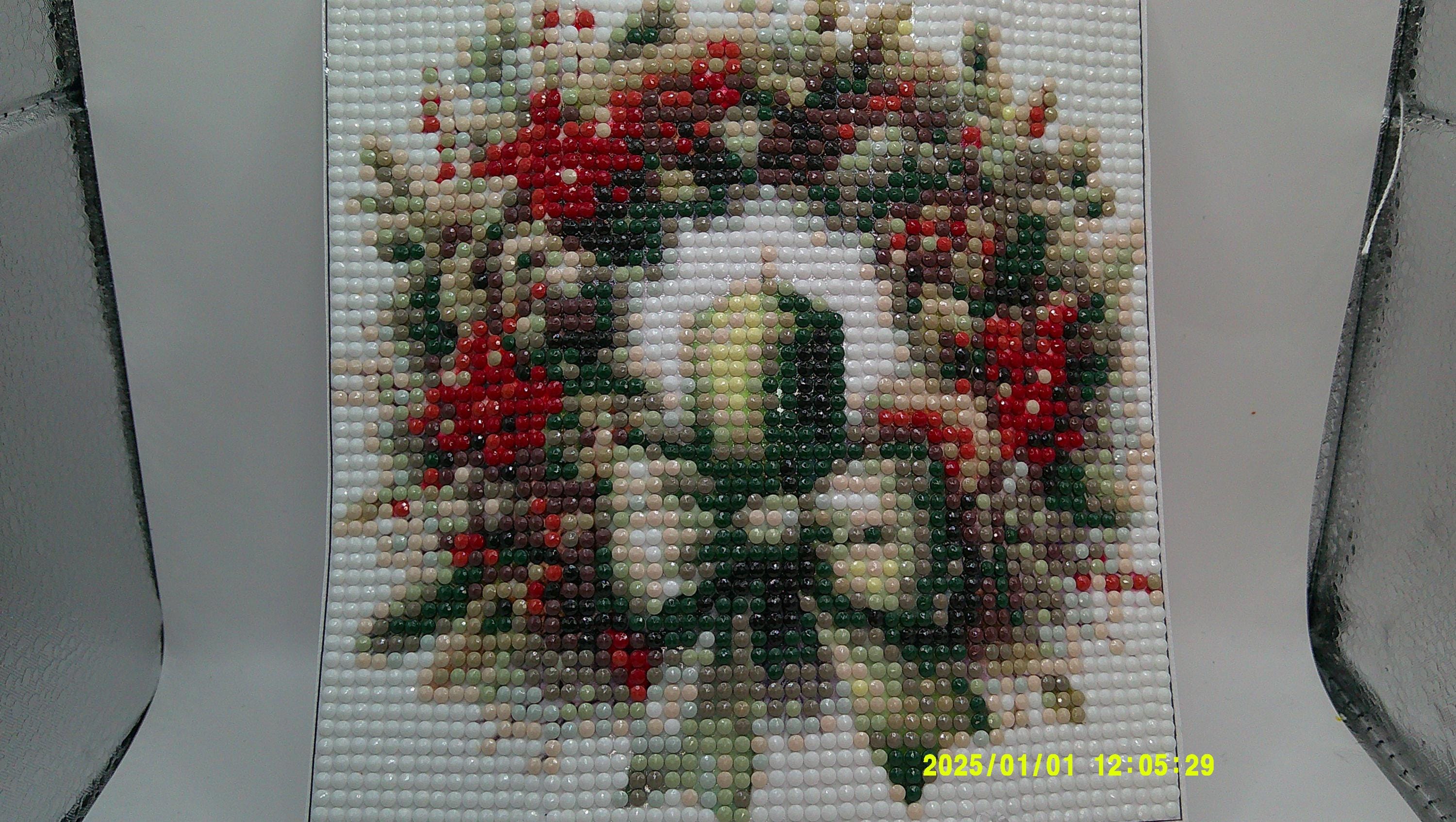 Holiday Floral Wreath Diamond Art Painting