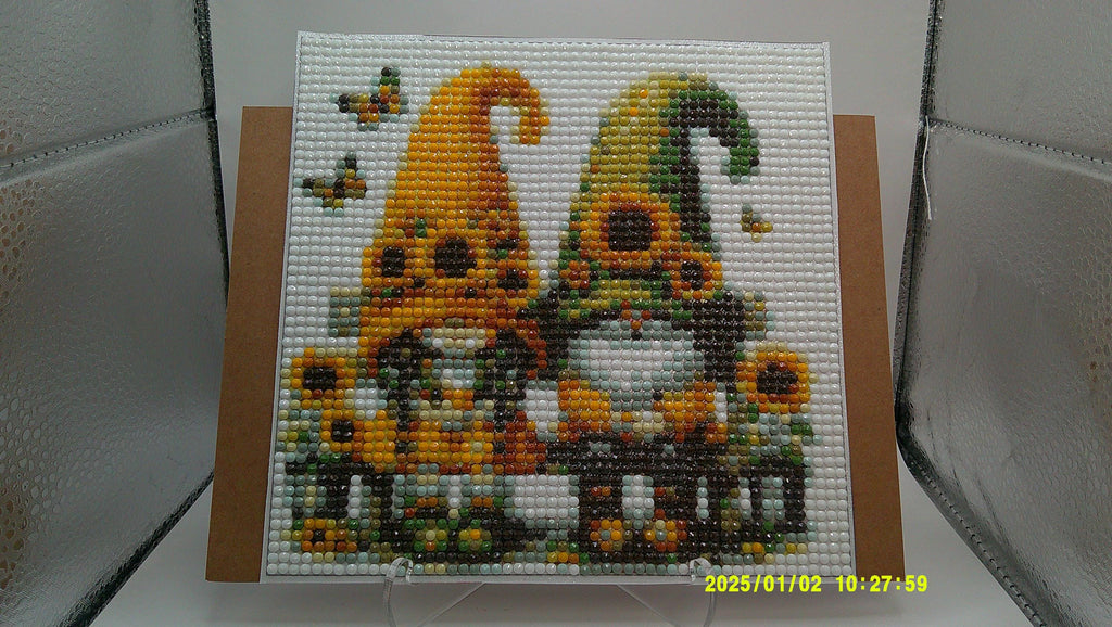 Harvest Day Gnome Couple Diamond Art
