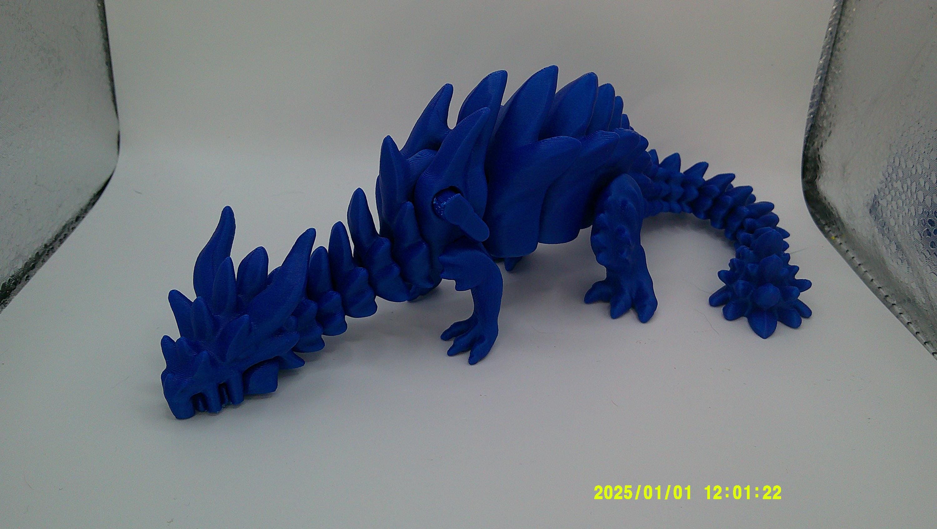 Flexi Fantasy Dragon, Poseable 3D Printed Creature