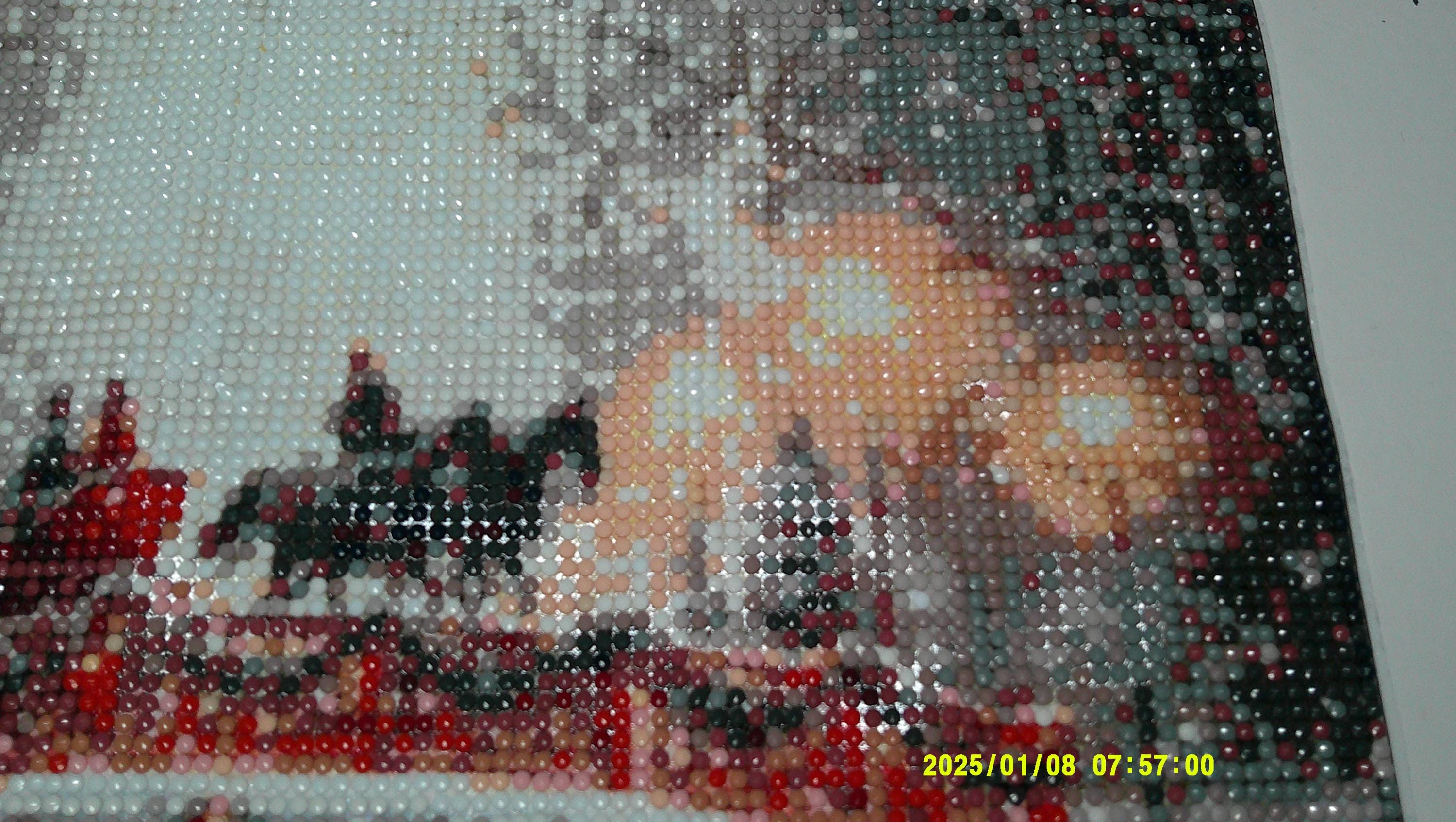 Horse‑Drawn Sleigh on Snowy Bridge | Winter Diamond Art Wall Decor