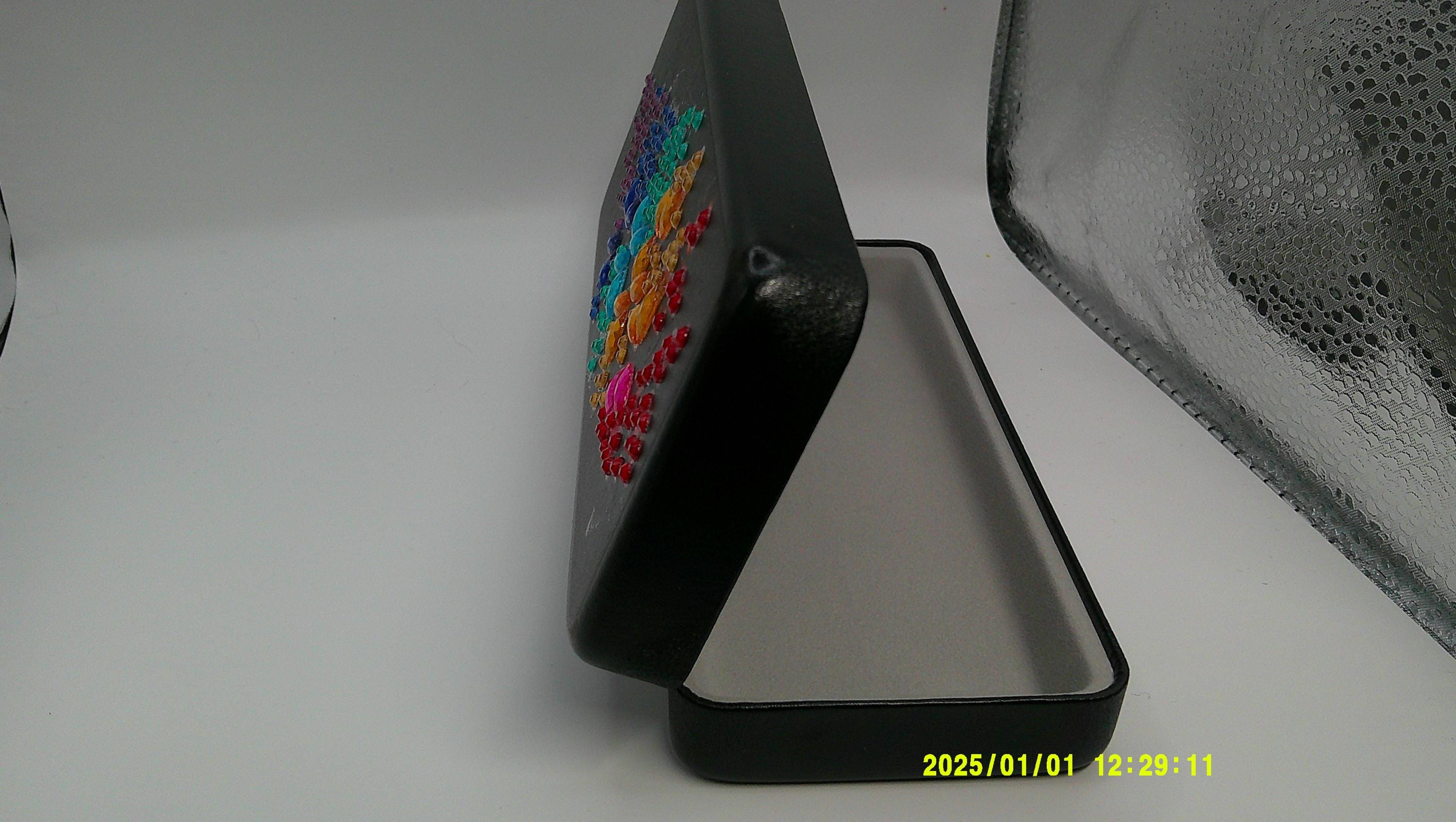 Rainbow Crystal Butterfly Diamond Art Glasses Case