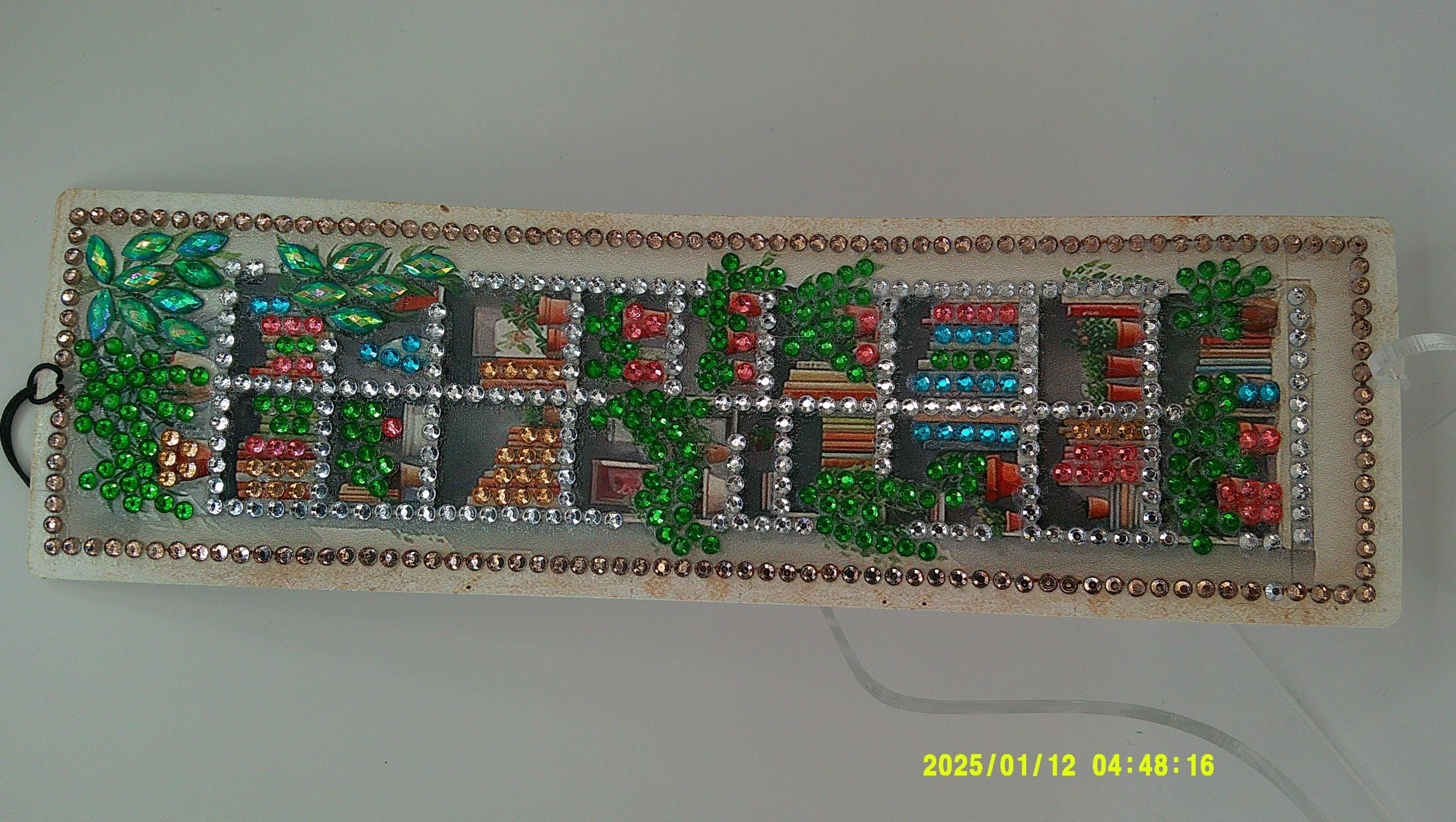 Cozy Window Scenes Diamond Art Bookmark | Rhinestone Mosaic Page Marker