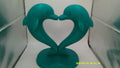 Dolphin Couple Heart Statue | Sea‑Themed Love Décor