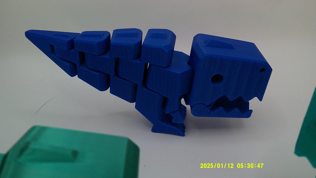 Flexi Dino Riding Buddy, 3D Printed Bike Companion for Kids