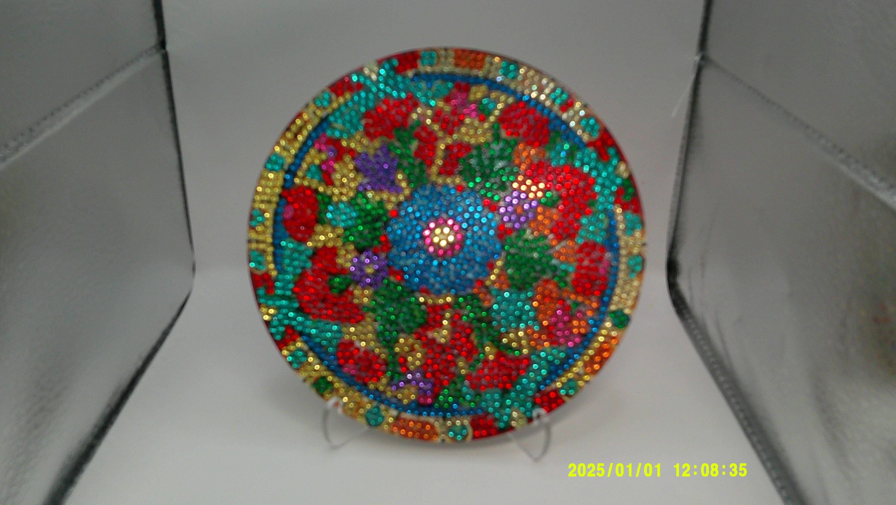Radiant Mosaic Bloom Diamond Art Trivet