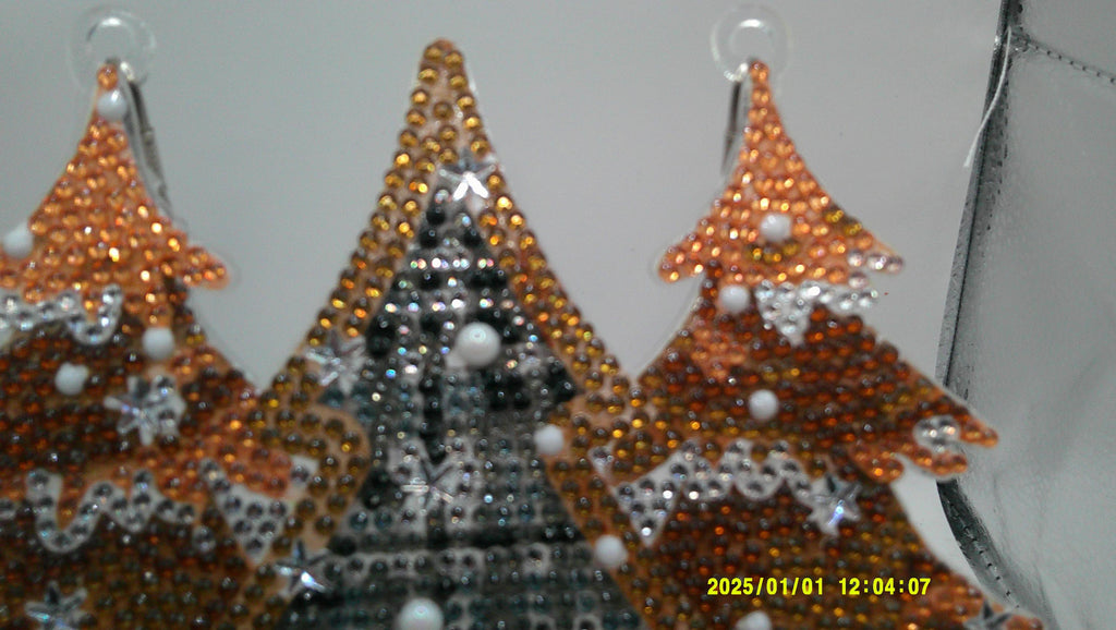 Festive Trio Christmas Tree Diamond Art Sun Catcher