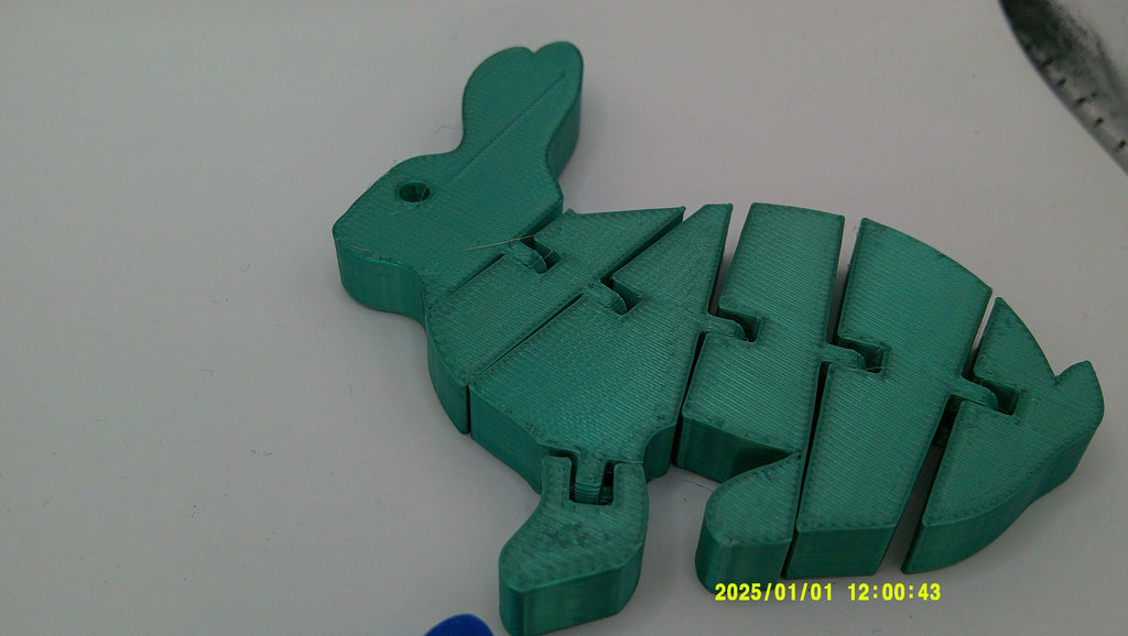 Wiggly Bunny Buddy, 3D Printed Flexi Rabbit