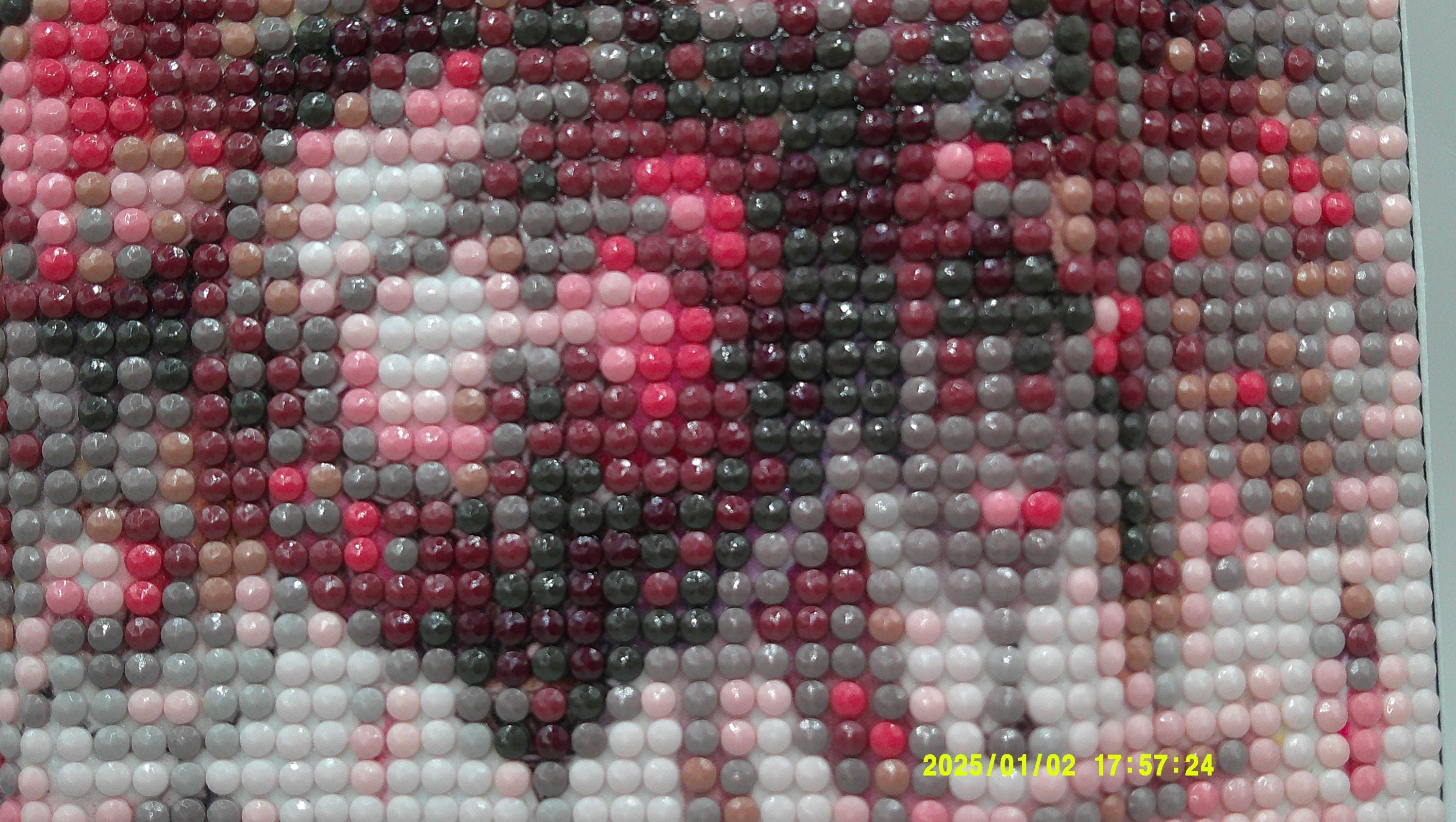 Crimson Bloom Ornament Diamond Art Painting