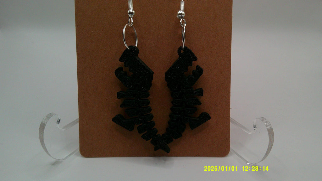 Flex Dino Earrings – 3D Printed Pixel Power