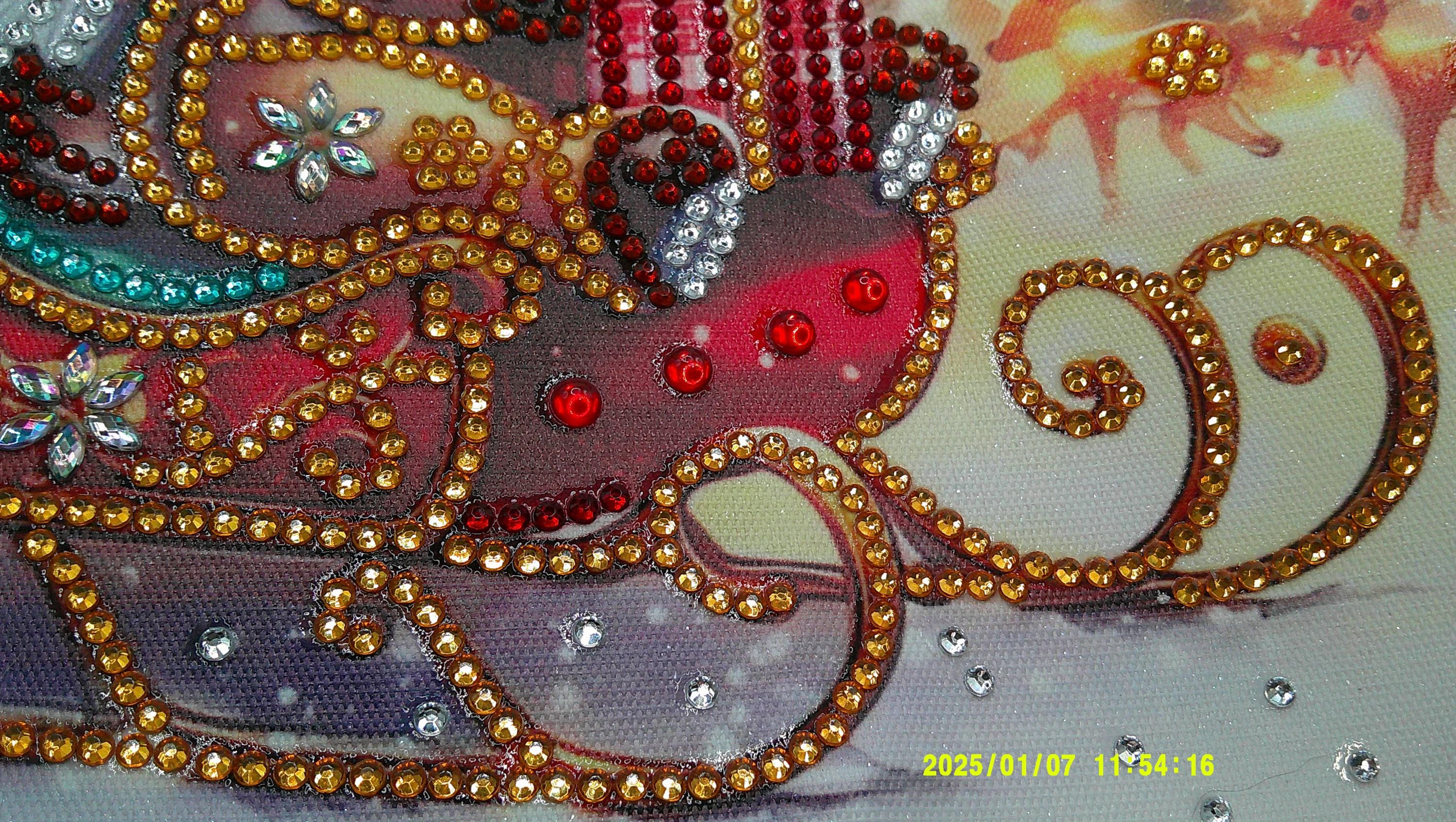 Jolly Reindeer in a Sparkling Sleigh