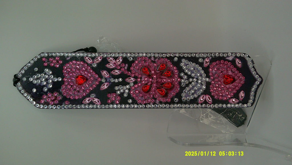 Colorful Flower Diamond Painting Bookmark | Vibrant Rhinestone Art