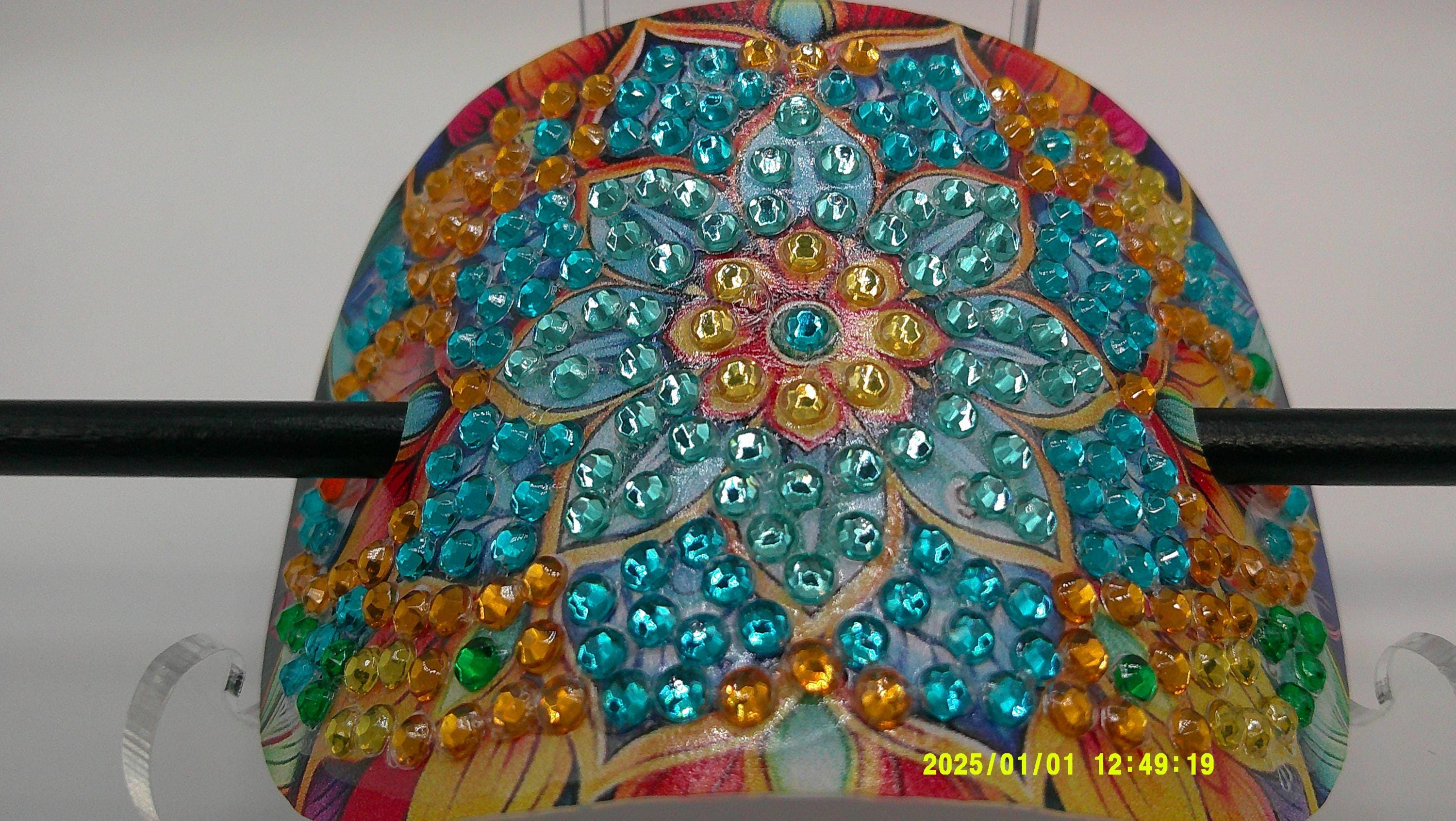Sunburst Mandala Diamond Art Hair Slide