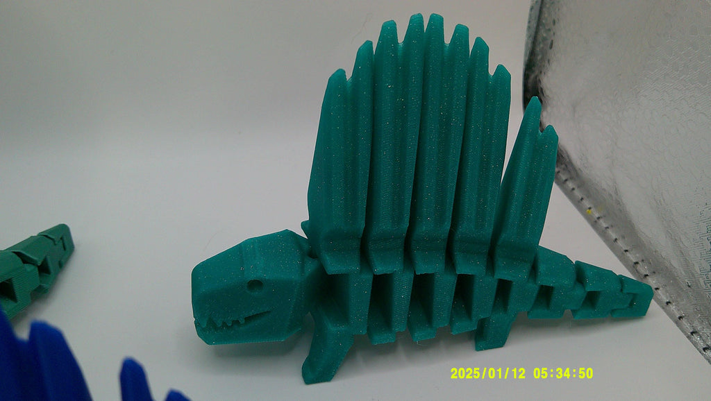 3D Printed Flexi Dimetrodon Dinosaur Toy