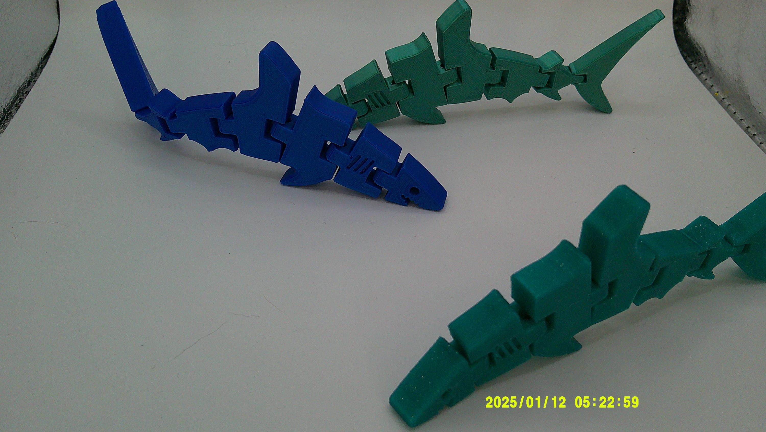 3D Printed Articulated Shark | Wiggle‑Joint Sea Creature