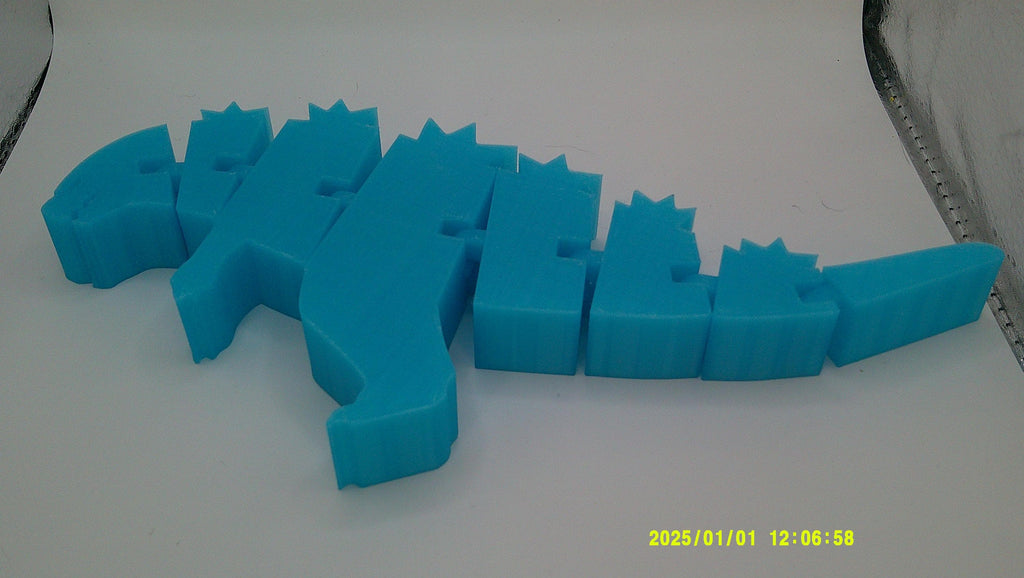 3D Printed Kaiju Flexi Figure, Godzilla‑Inspired Monster Collectible