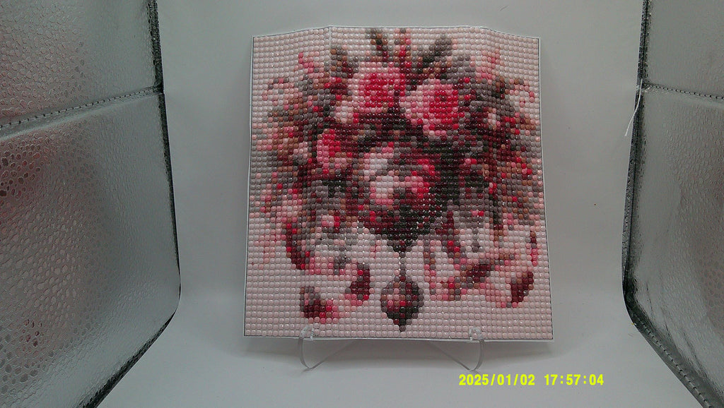 Crimson Bloom Ornament Diamond Art Painting
