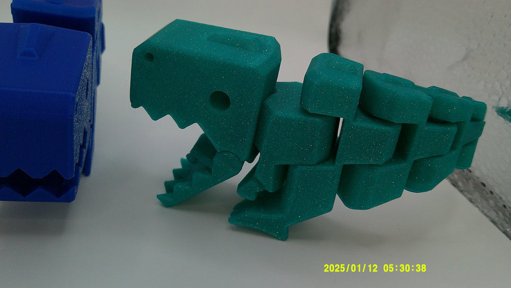 Flexi Dino Riding Buddy, 3D Printed Bike Companion for Kids