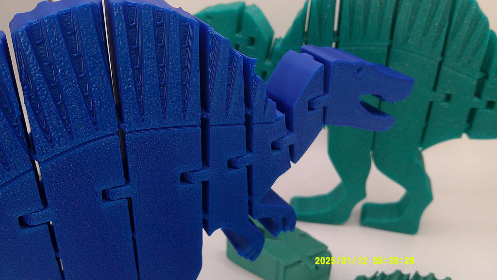 Wiggly Spinosaurus Buddy, 3D Printed Flexi Dino