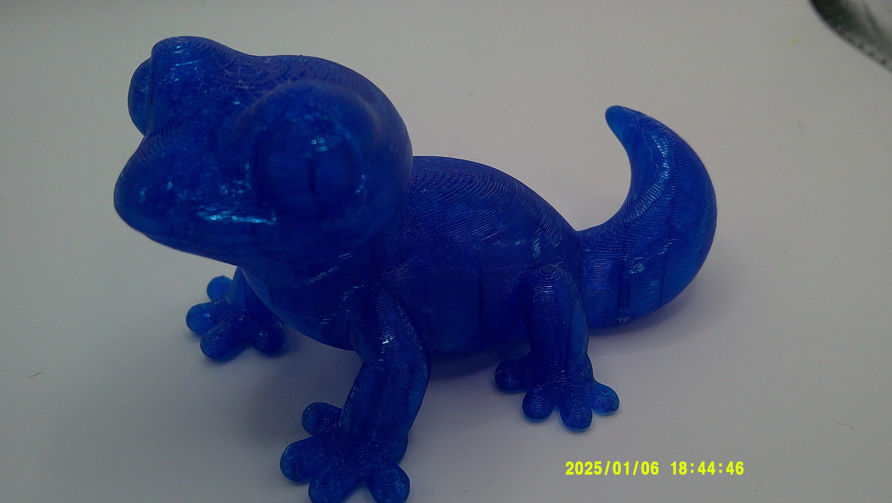 Blueberry Gecko Buddy - 3D Printed