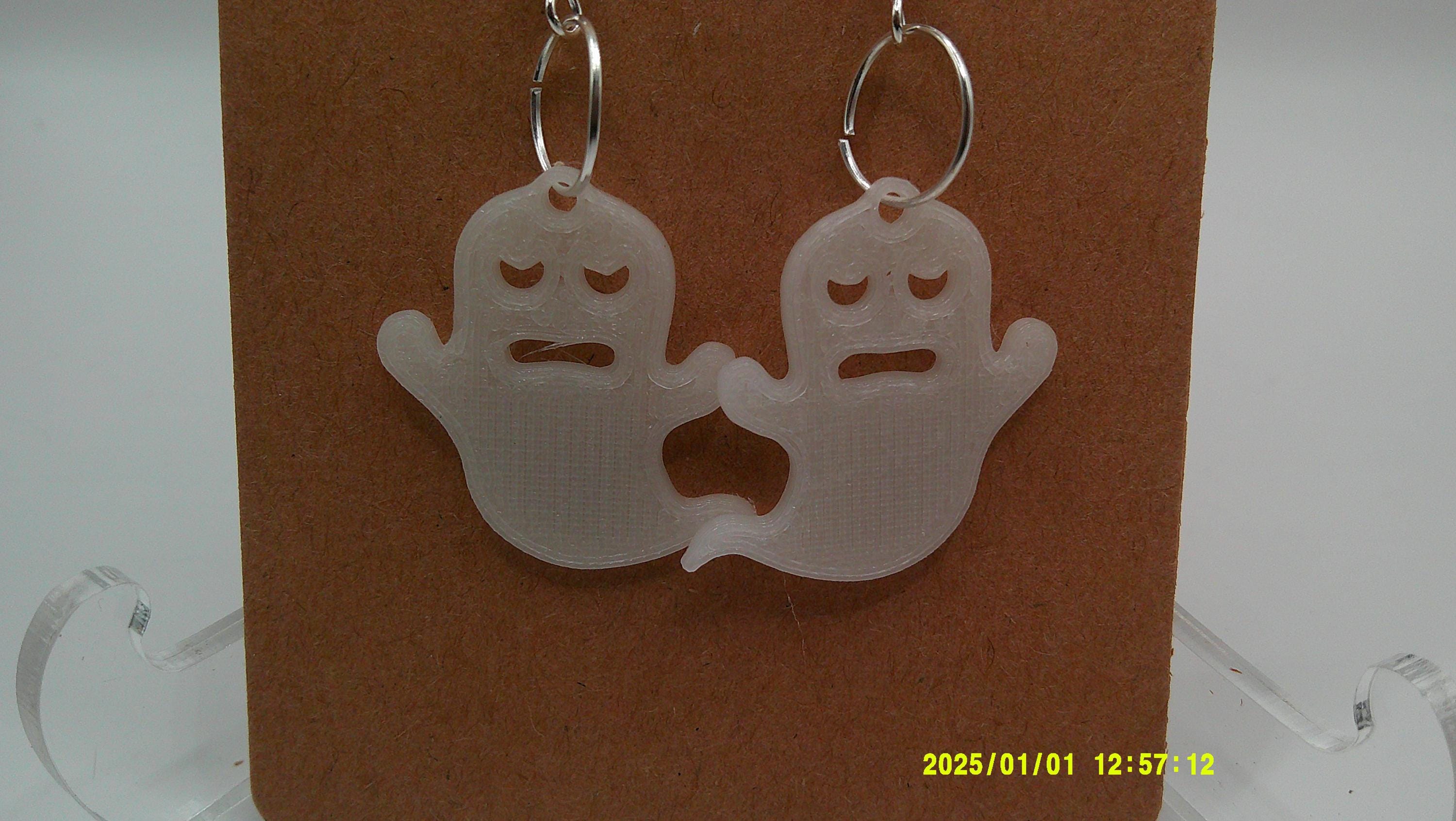 Sorrowful Spirit Earrings – Handmade Ghost Silhouettes