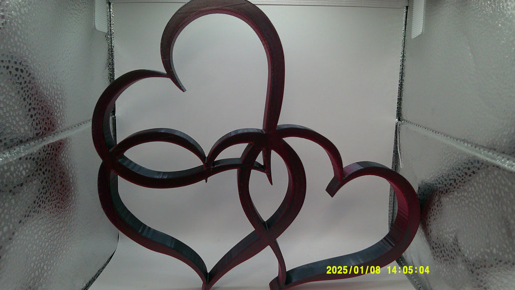 Forever Connected – 3‑Heart 3D Printed Decor