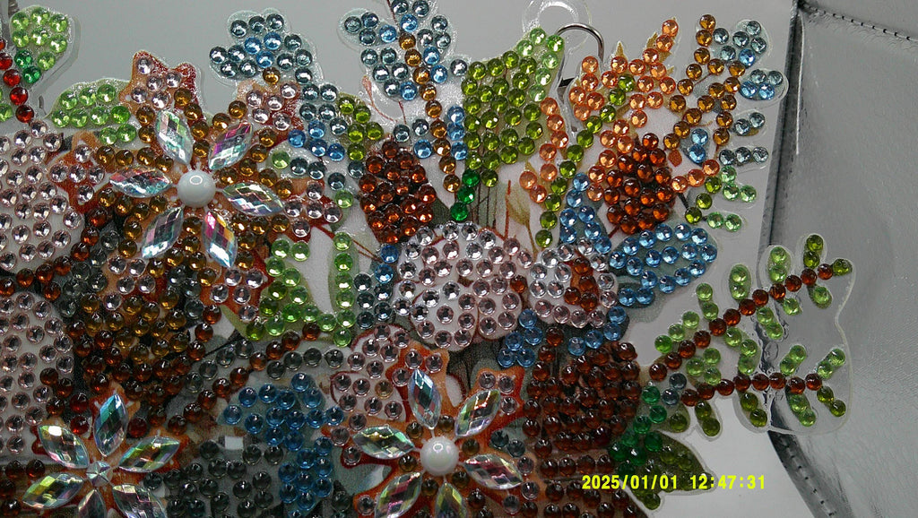 Hello Winter Wildflower Arrangement – Diamond Art Acrylic Decor