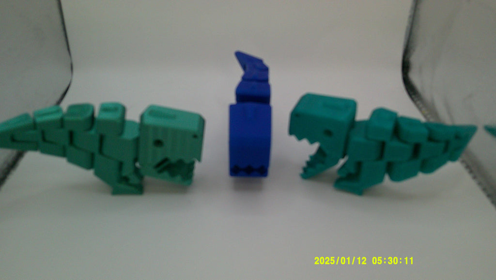 Flexi Dino Riding Buddy, 3D Printed Bike Companion for Kids