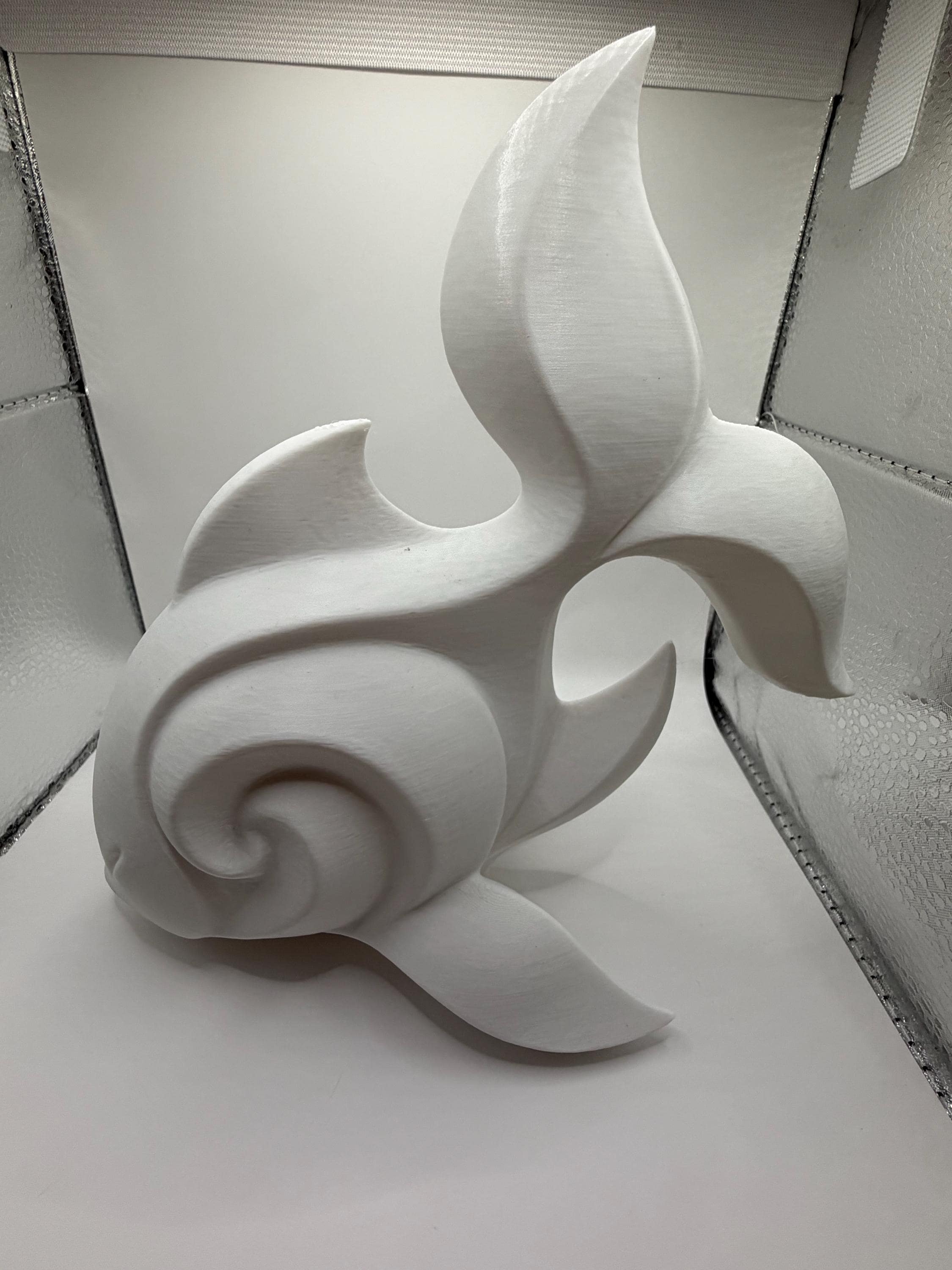 3D Printed Elegant Koi Fish Decor Statue